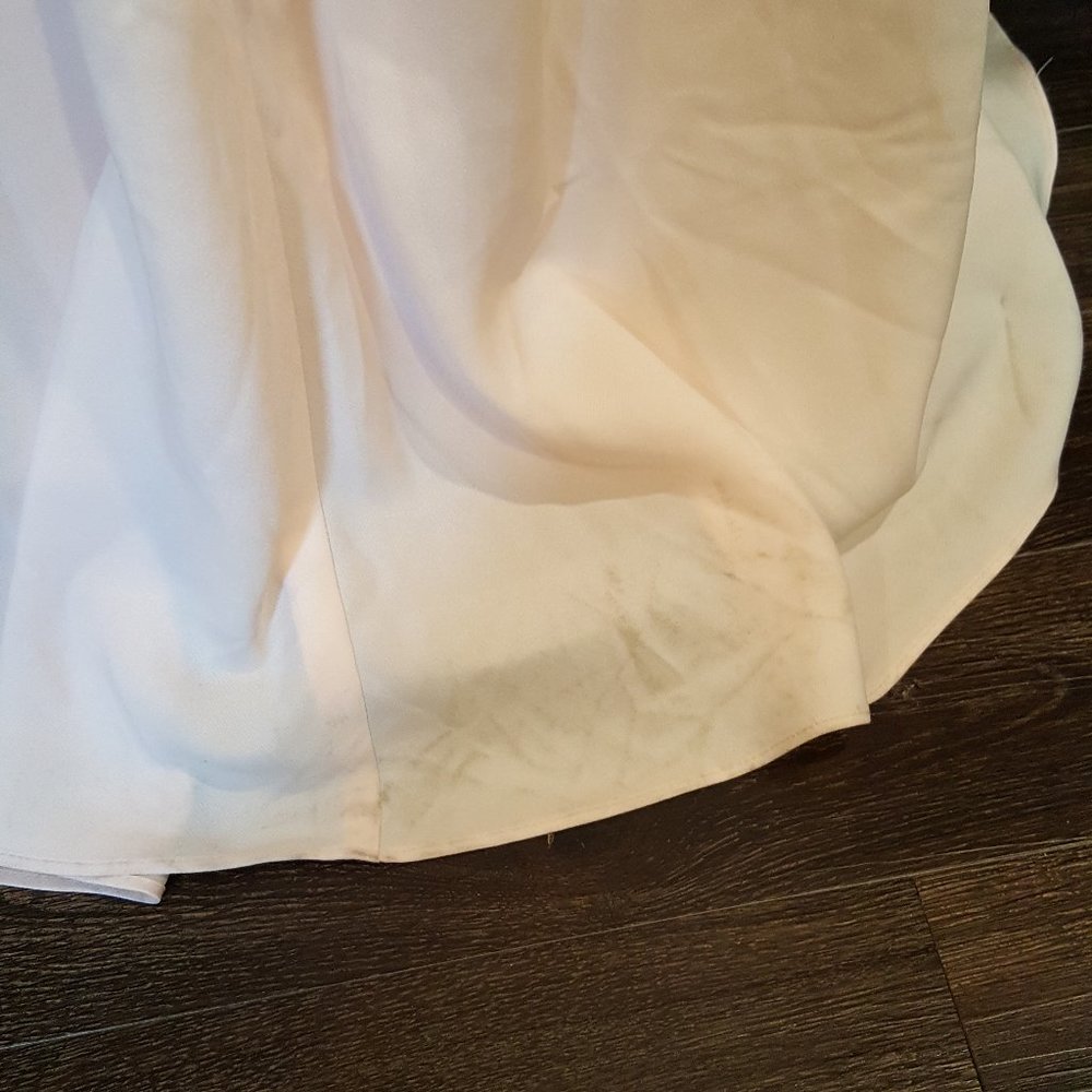 Jill Stuart BHLDN Iva Crepe Open Back Gown Dress 6 - Picture 11 of 16